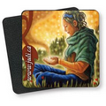 Premium Coaster, Gloss Plastic & Rubber, Square (3.5"), Full Color